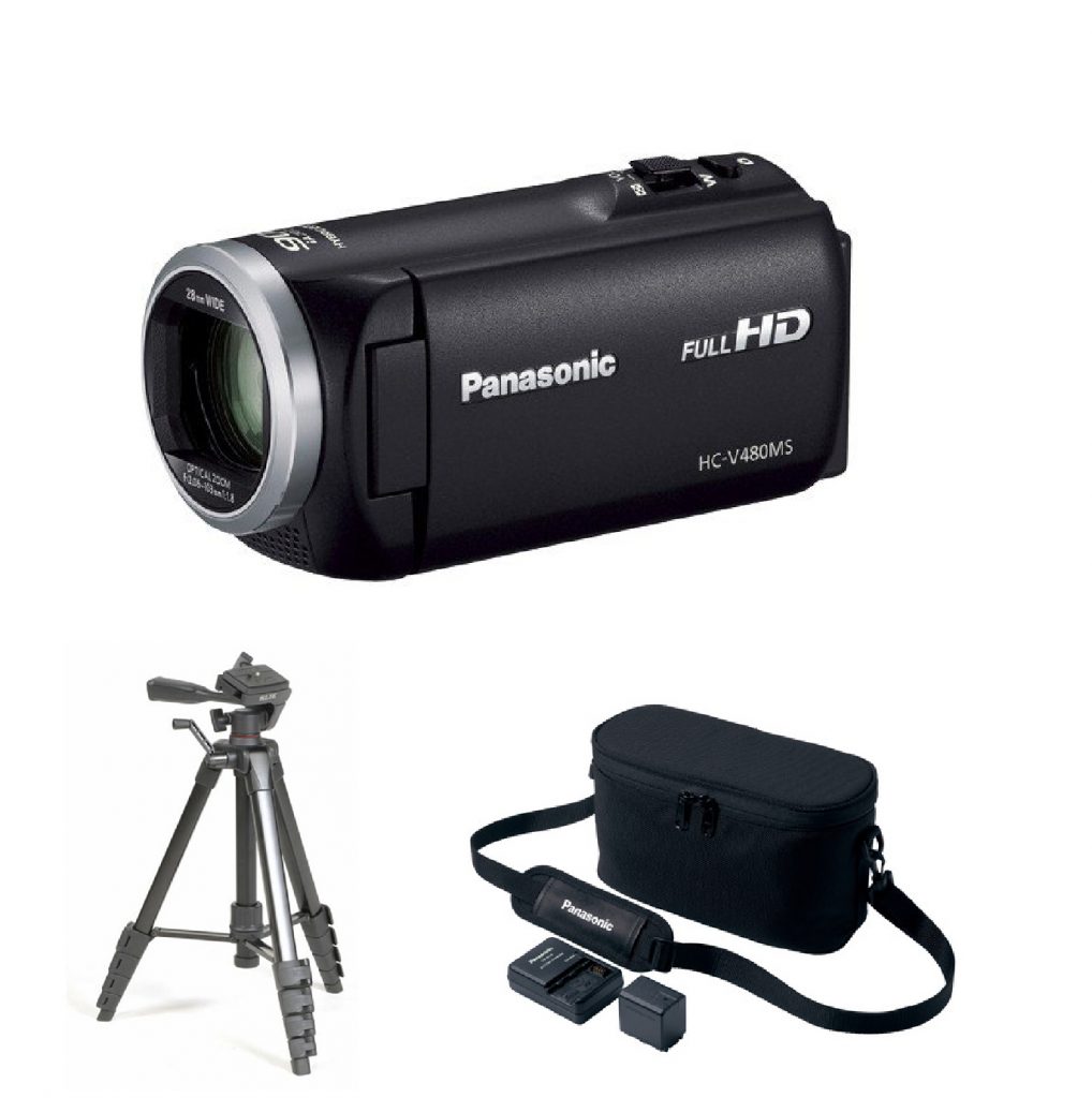 パナソニック V480MS ビデオカメラ 三脚 ケースセット | www